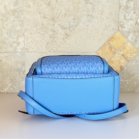 Michael Kors Jaycee Medium Backpack MK Blue - Picture 7 of 13
